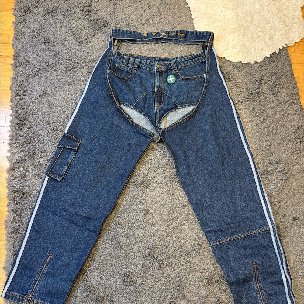 IVY PARK Denim chaps & shorts